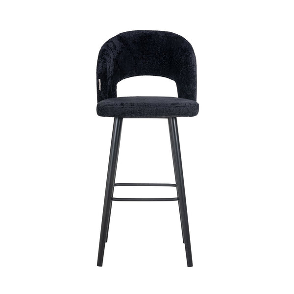 Bar Stool Savoy Black Chenille (bergen 809 Black Chenille)