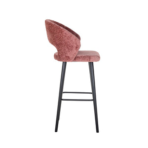 Bar Stool Savoy Rose Chenille (bergen 705 Rose Chenille)