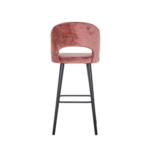 Bar Stool Savoy Rose Chenille (bergen 705 Rose Chenille)