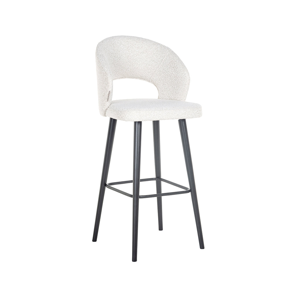 Bar stool Savoy white bouclé (Copenhagen 900 Bouclé White)
