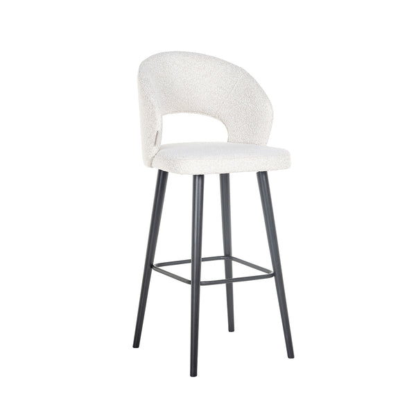Bar stool Savoy white bouclé (Copenhagen 900 Bouclé White)