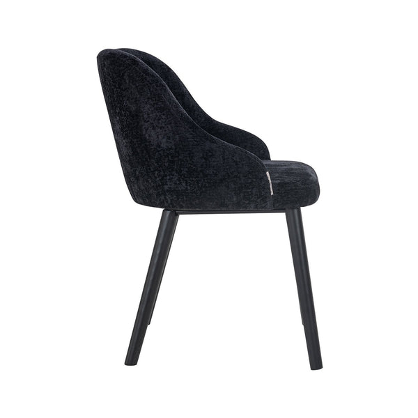 Chair Twiggy Black Chenille (bergen 809 Black Chenille)