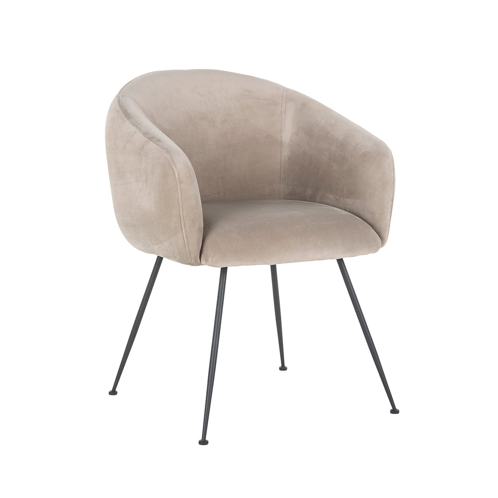 Chair Avanti khaki velvet (Quartz Khaki 903)