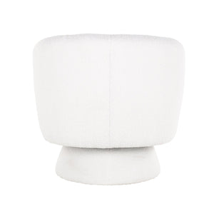 Swivel Lounge Chair Senna White Furry (himalaya 900 White Furry)