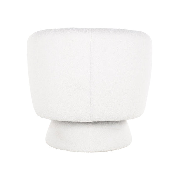 Swivel Lounge Chair Senna White Furry (himalaya 900 White Furry)