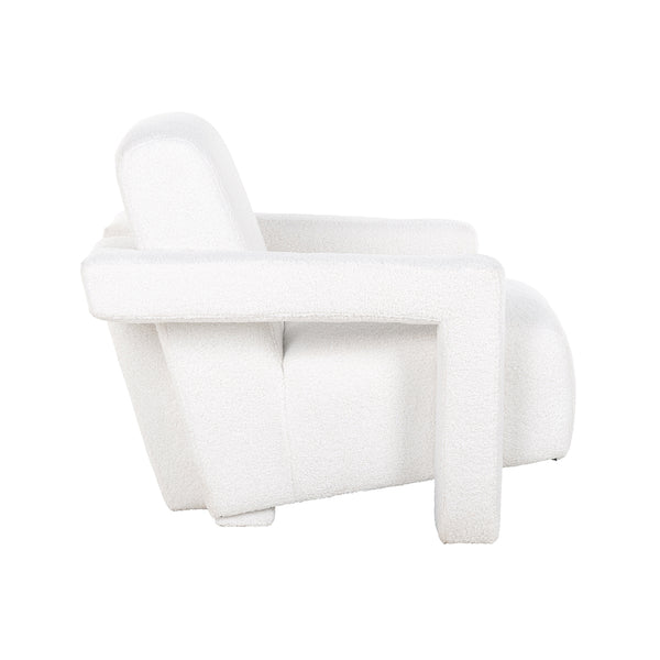 Lounge Chair Casey White Furry Fire Retardant (himalaya 900 White Furry) – Richmond Interiors
