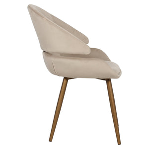 Chair Denny Khaki Velvet (set of 2) (quartz Khaki 903)