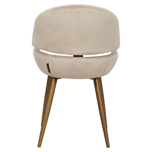 Chair Denny Khaki Velvet (set of 2) (quartz Khaki 903)