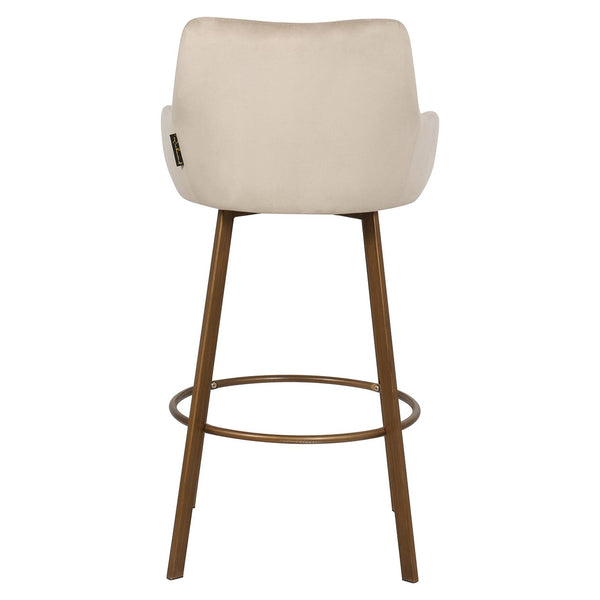 Bar Stool Cressida High Back Khaki Velvet (set of 2) (quartz Khaki 903)