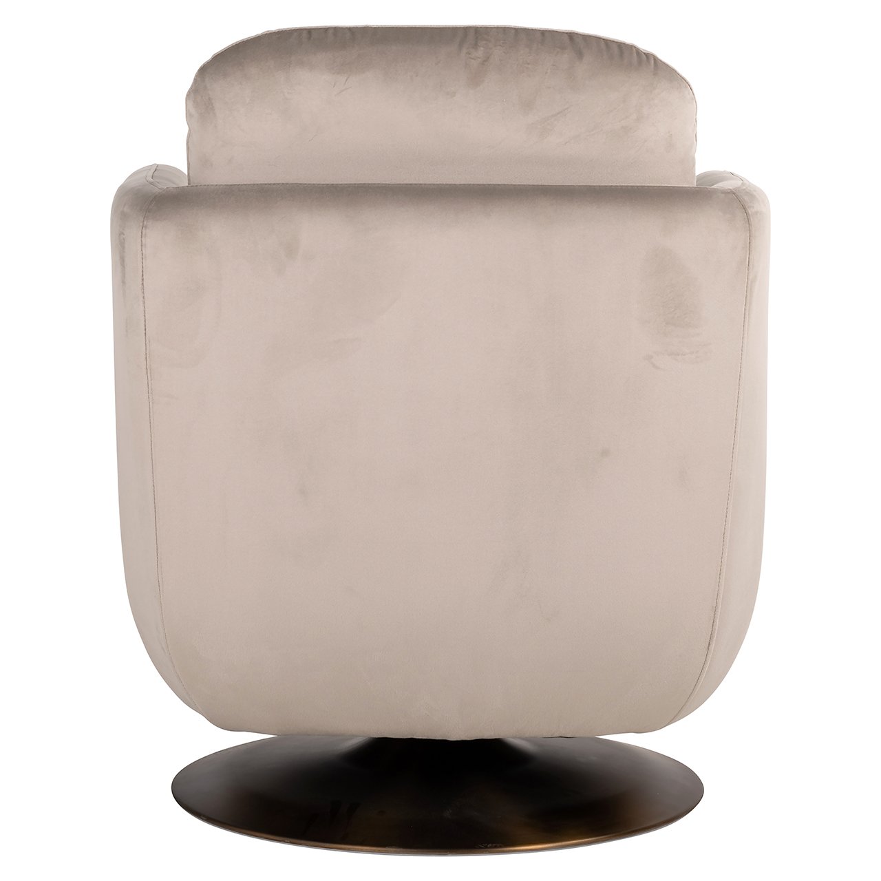 Swivel lounge chair Turner khaki velvet fire retardant (FR-Quartz 903 Khaki)- Richmond Interiors