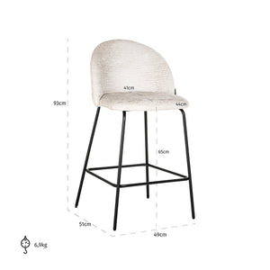 Counter Stool Alyssa Cream Fusion (fusion Cream 02)