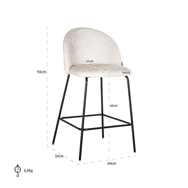 Counter Stool Alyssa Cream Fusion (fusion Cream 02)