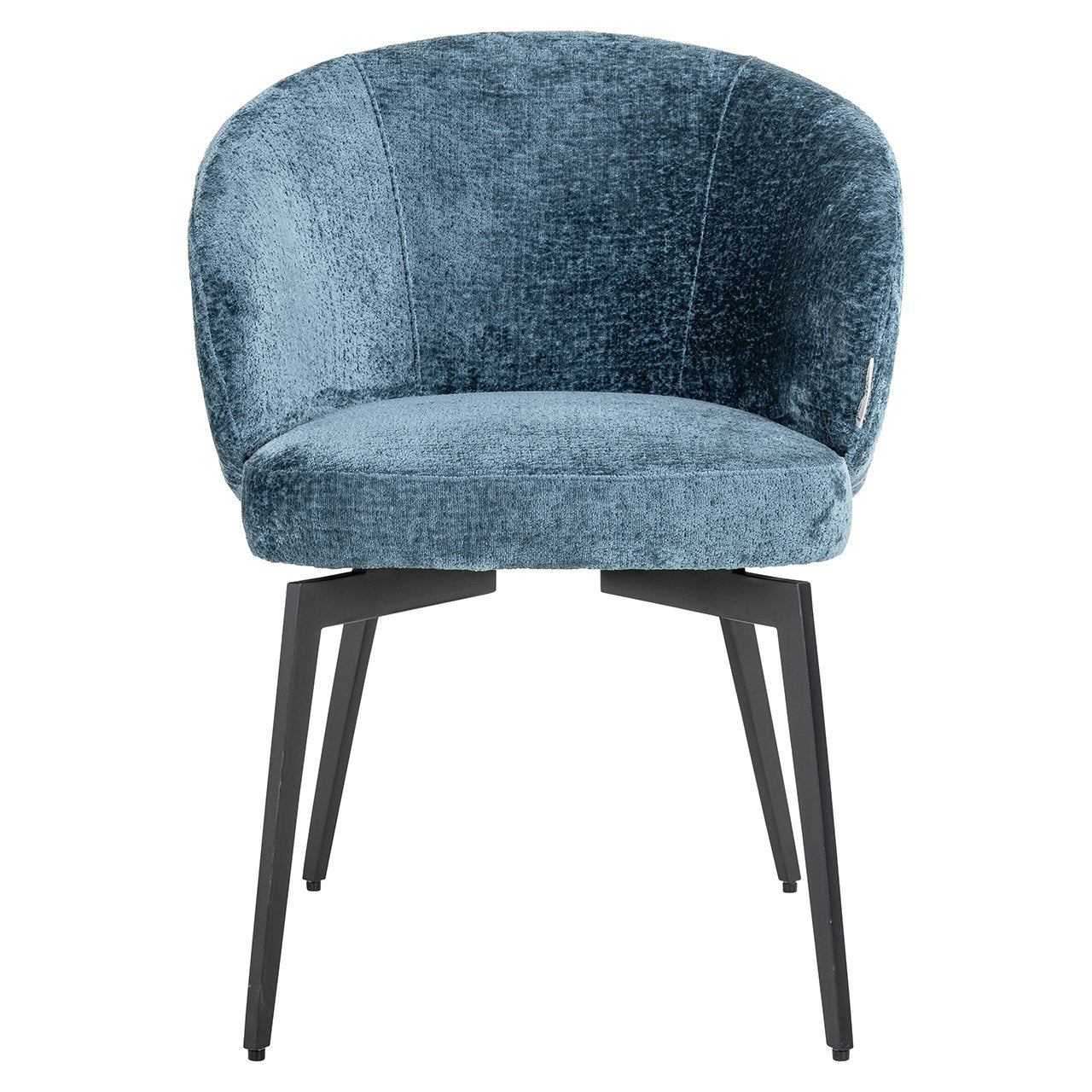 Chair Amphara blue chenille fire retardant (Bergen 601 blue chenille)- Richmond Interiors