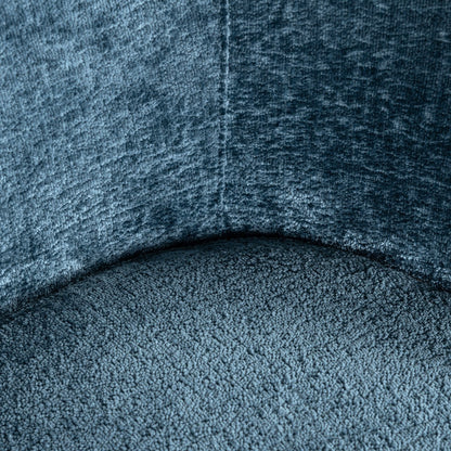 Chair Amphara blue chenille fire retardant (Bergen 601 blue chenille)- Richmond Interiors