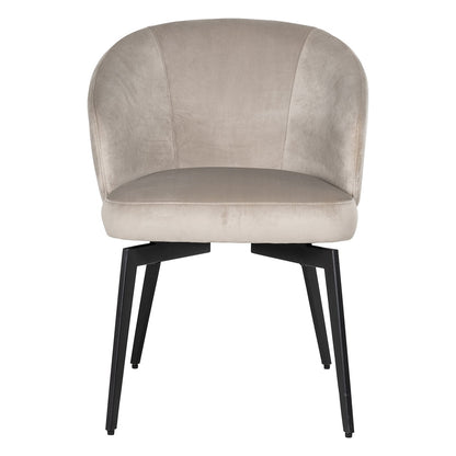 Chair Amphara khaki velvet fire retardant (FR-Quartz 903 Khaki)- Richmond Interiors