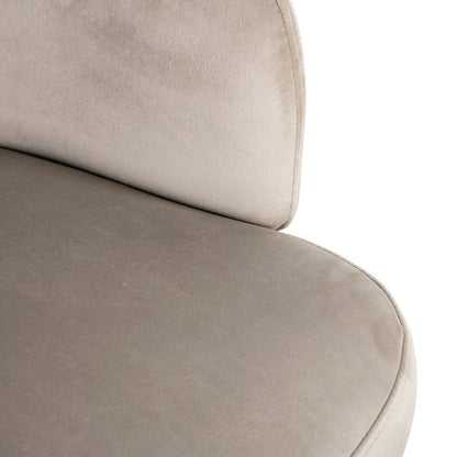 Chair Amphara khaki velvet fire retardant (FR-Quartz 903 Khaki)- Richmond Interiors