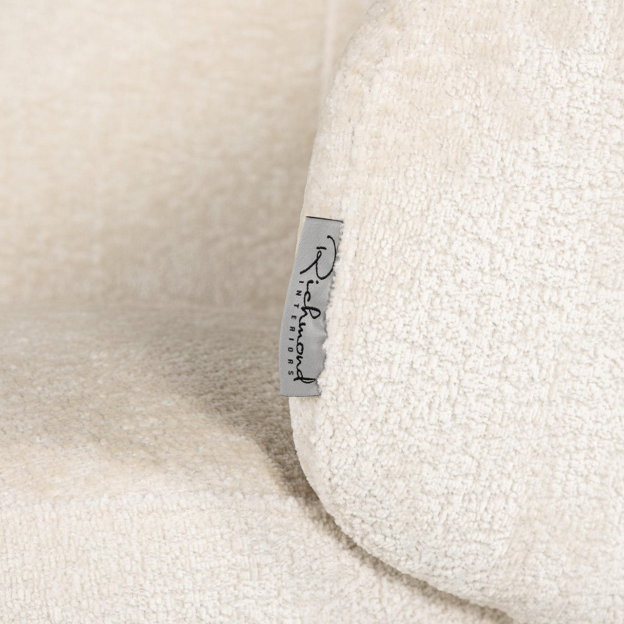 Chair Amphara white chenille fire retardant (FR-Bergen 900 white chenille)- Richmond Interiors