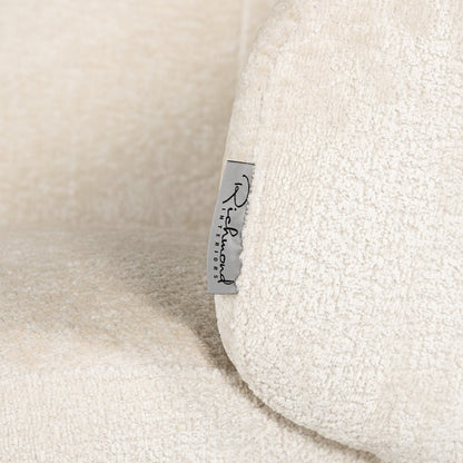 Chair Amphara white chenille fire retardant (FR-Bergen 900 white chenille)- Richmond Interiors
