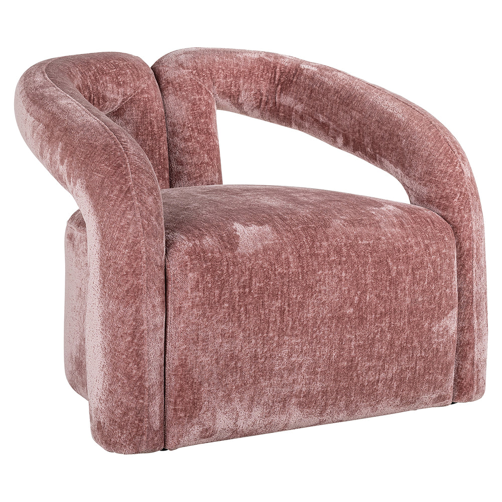 Lounge chair Dana rose chenille (Bergen 705 rose chenille)