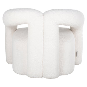 Lounge Chair Dana White Furry (himalaya 900 White Furry)