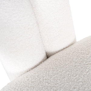Lounge Chair Dana White Furry (himalaya 900 White Furry)