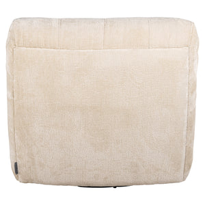 Swivel Lounge Chair Rosy White Chenille (bergen 900 White Chenille)