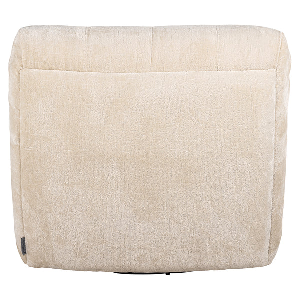 Swivel Lounge Chair Rosy White Chenille (bergen 900 White Chenille)
