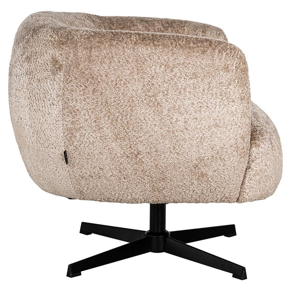 Swivel Lounge Chair Estelle (sheep 01 Nature)