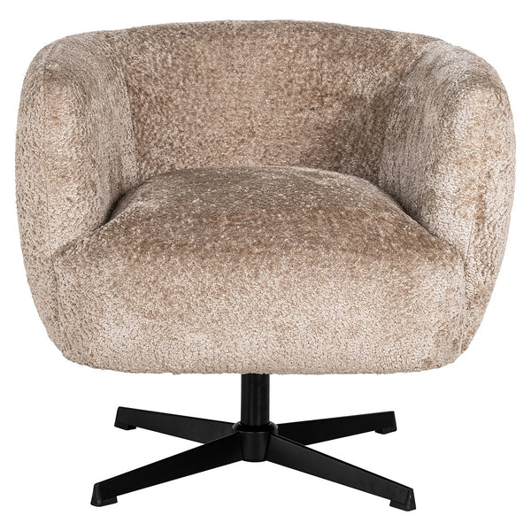 Swivel Lounge Chair Estelle (sheep 01 Nature)