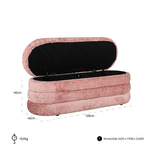 Pouffe Camille Sheep Salmon (sheep 704 Salmon)