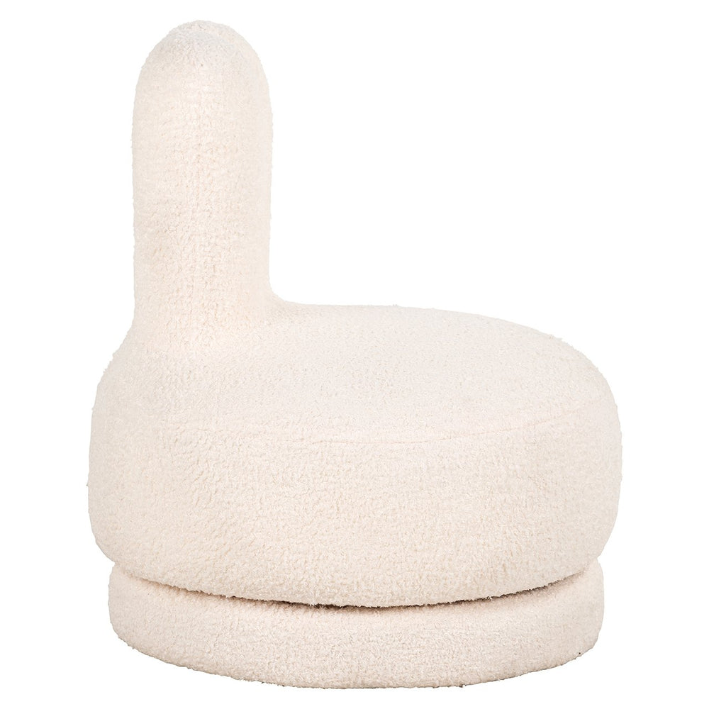 Kids swivel lounge Bunny (Teddy 14 White)