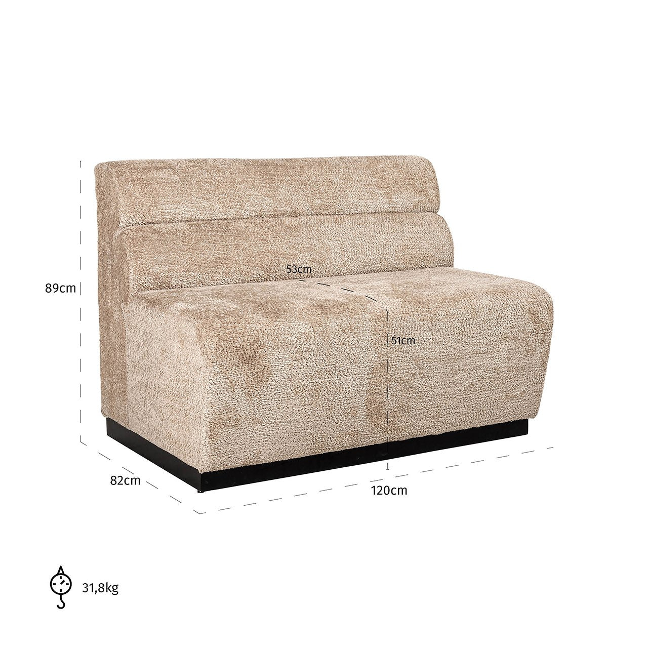 Dining bench Delia ()- Richmond Interiors