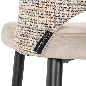 Bar stool Tabitha trendy nature fire retardant