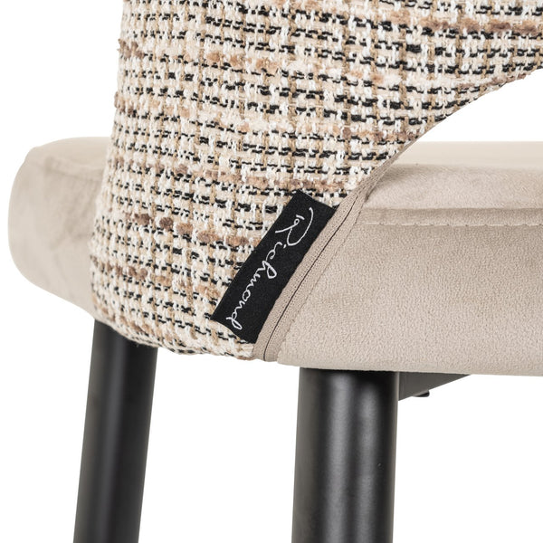 Bar stool Tabitha trendy nature fire retardant