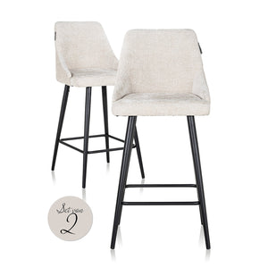 Counter stool Brooke cream unicorn (set of 2) (Unicorn 11 cream)