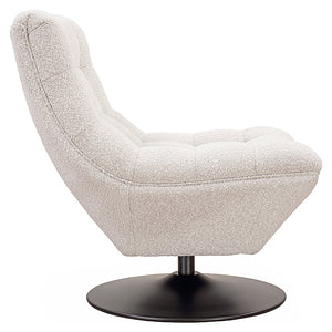Swivel Chair Sydney White Bouclé Fire Retardant (fr – Copenhagen 900 Bouclé White) – Richmond Interiors