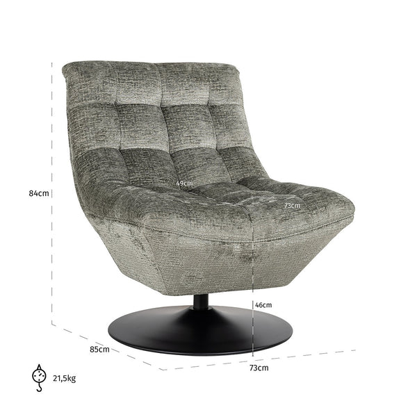 Swivel Chair Sydney Thyme Fusion (fusion Thyme 206)