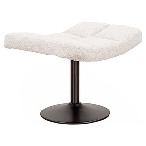Hocker Sydney white bouclé fire retardant (FR-Copenhagen 900 Bouclé White)