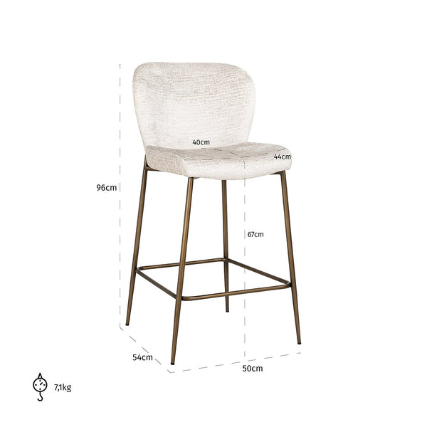 Counter Stool Darby Cream Fusion (fusion Cream 02)