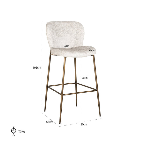 Bar Stool Darby Cream Fusion (fusion Cream 02)