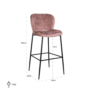 Bar Stool Darby Pale Fusion Fire Retardant (fr – Fusion Pale 200) – Richmond Interiors
