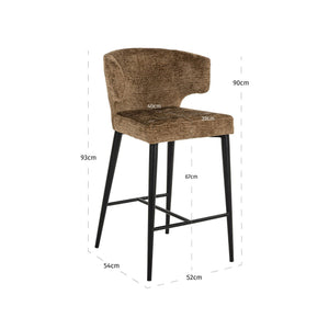 Counter stool Taylor brandy fusion fire retardant - Image 6