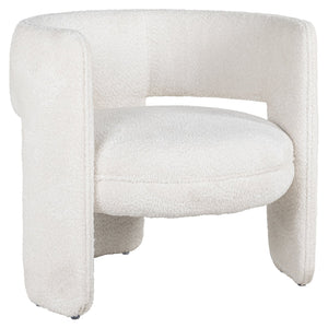 Lounge chair Lima sheep white (Sheep 02 white)