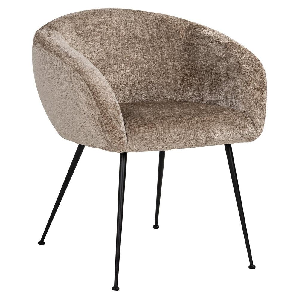 Chair Ruby taupe chenille (Bergen 104 taupe chenille)