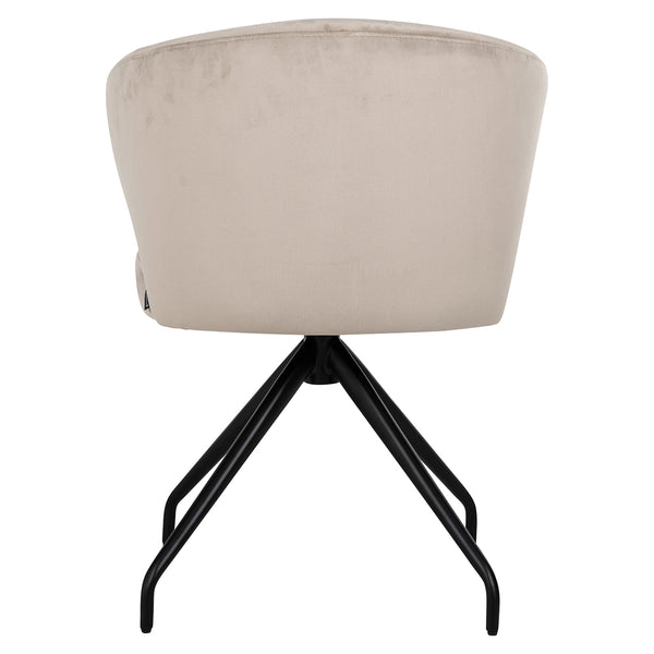 Swivel Chair Milly Khaki Velvet (fusion Cream 02)