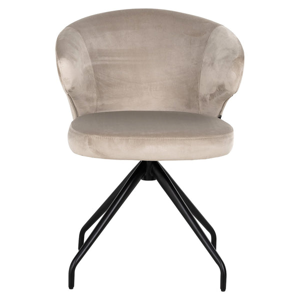 Swivel Chair Milly Khaki Velvet (fusion Cream 02)