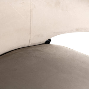 Swivel Chair Milly Khaki Velvet (fusion Cream 02)