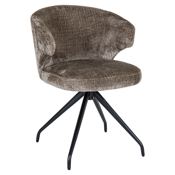 Swivel chair Milly stone chenille (Niagara 104 Stone Chenille)