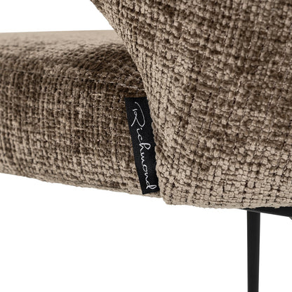 Chair Xandra stone chenille fire retardant (Niagara 104 Stone Chenille)- Richmond Interiors