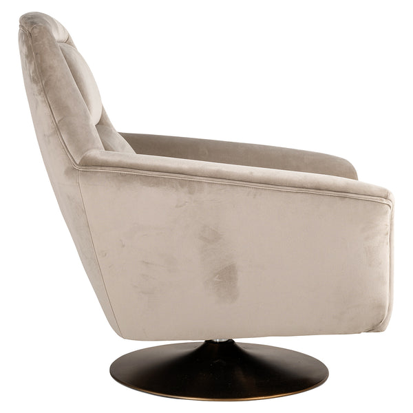 Swivel Chair Nora Khaki Velvet (quartz Khaki 903)